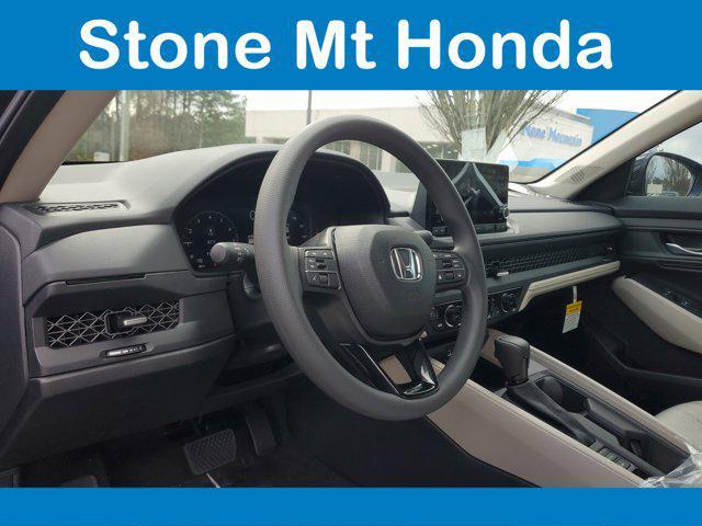 new 2025 Honda Accord car, priced at $30,319