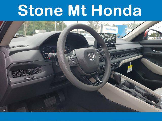 new 2025 Honda Accord car, priced at $28,733