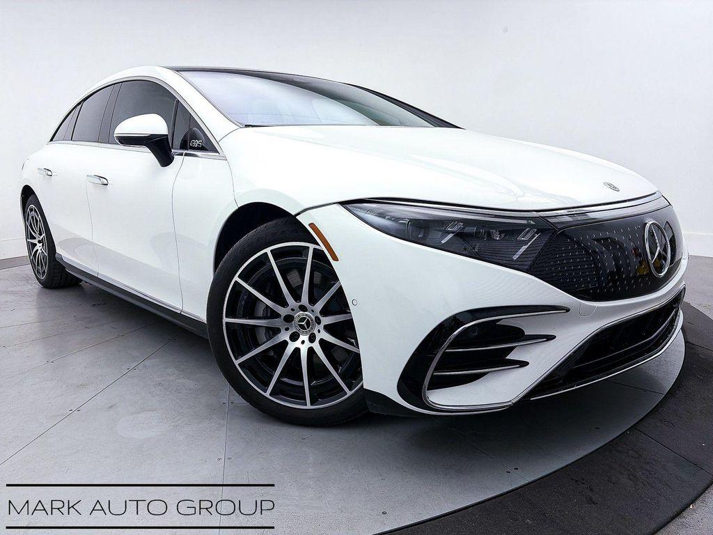 used 2022 Mercedes-Benz EQS 580 car, priced at $55,998