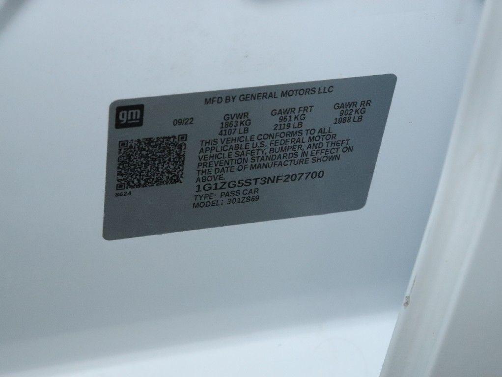 used 2022 Chevrolet Malibu car, priced at $19,989