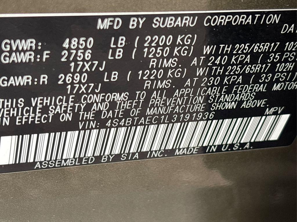 used 2020 Subaru Outback car, priced at $20,377