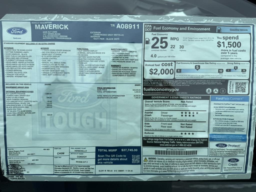 new 2026 Ford Maverick car, priced at $35,660