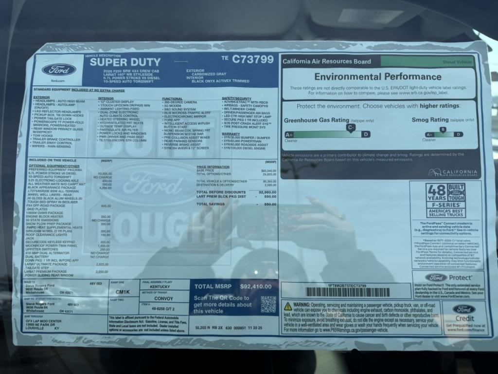 new 2026 Ford F-250 car, priced at $83,652