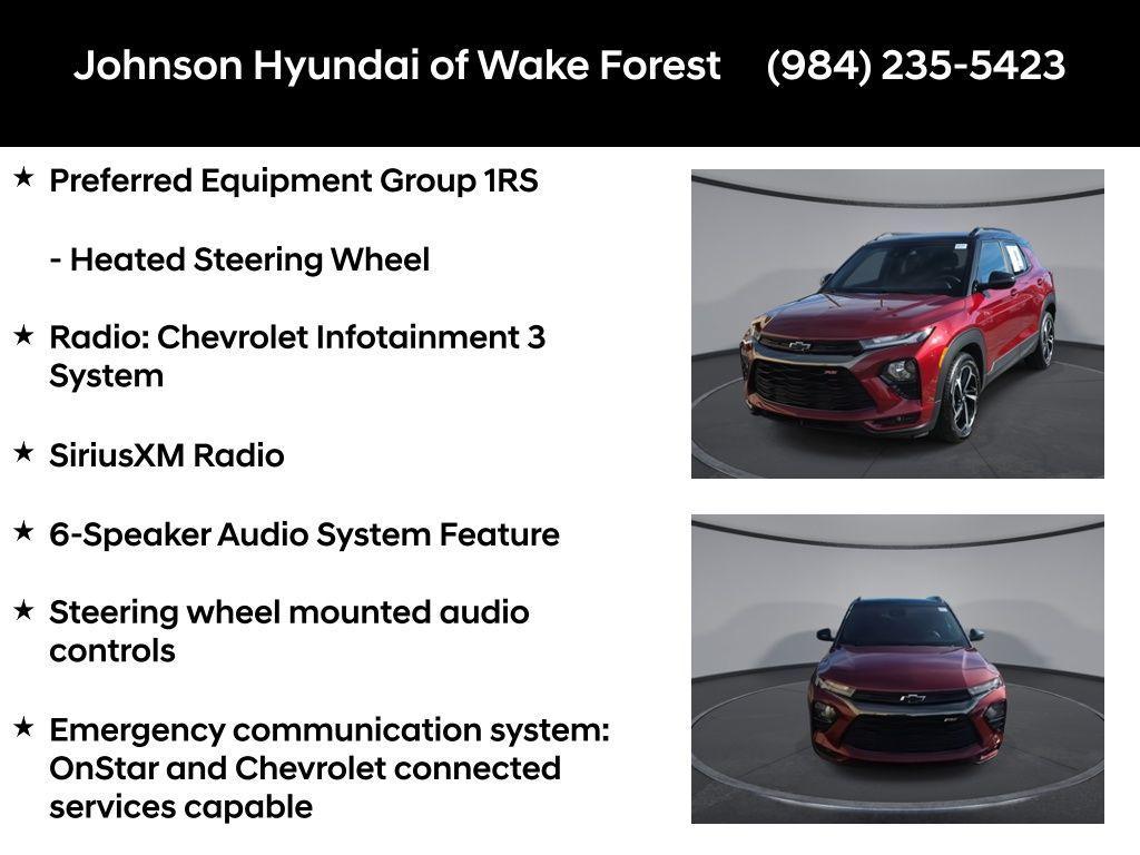 used 2022 Chevrolet TrailBlazer car, priced at $22,495