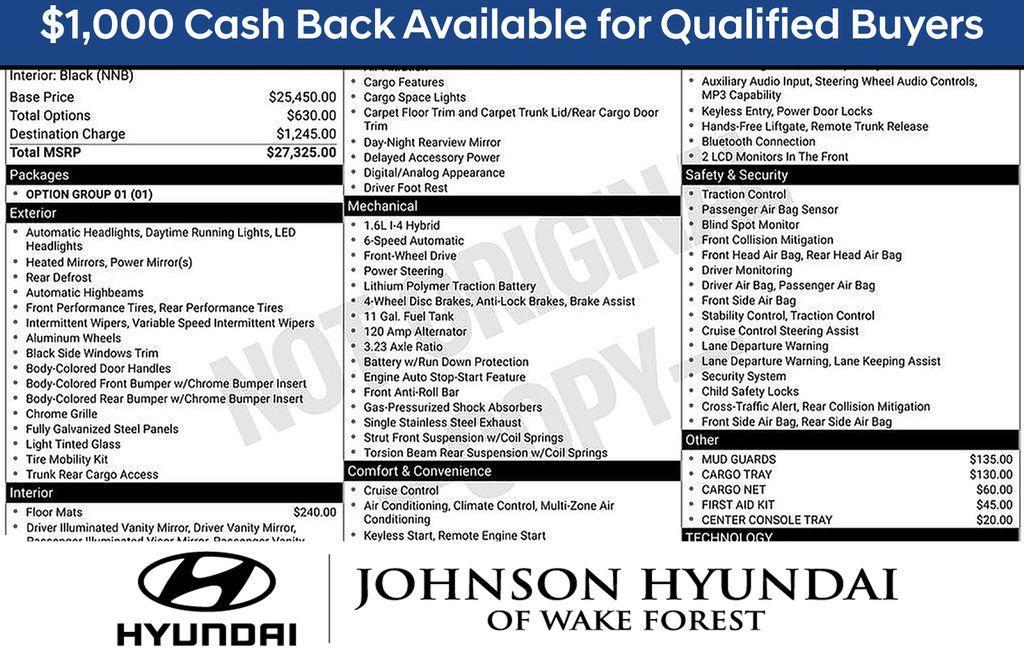 new 2026 Hyundai ELANTRA HEV car, priced at $26,325