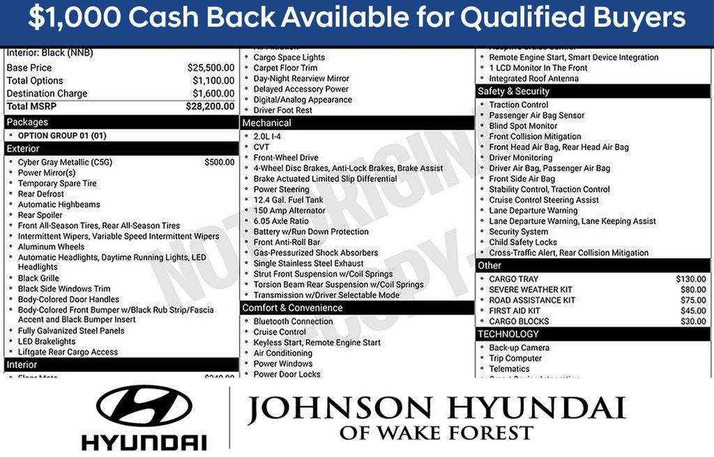 new 2026 Hyundai Kona car, priced at $27,200