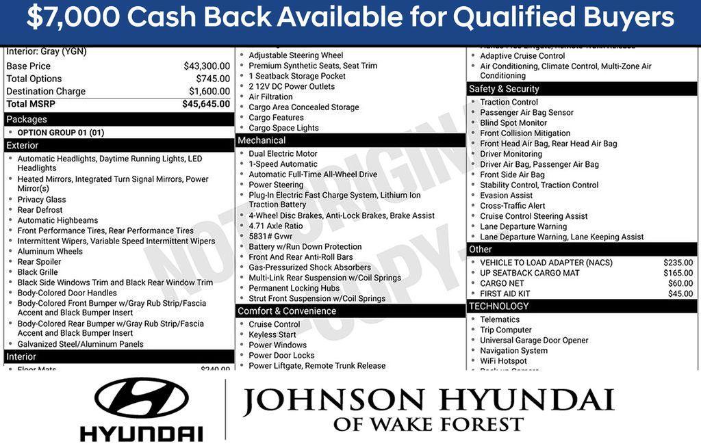 new 2026 Hyundai IONIQ 5 car, priced at $39,544