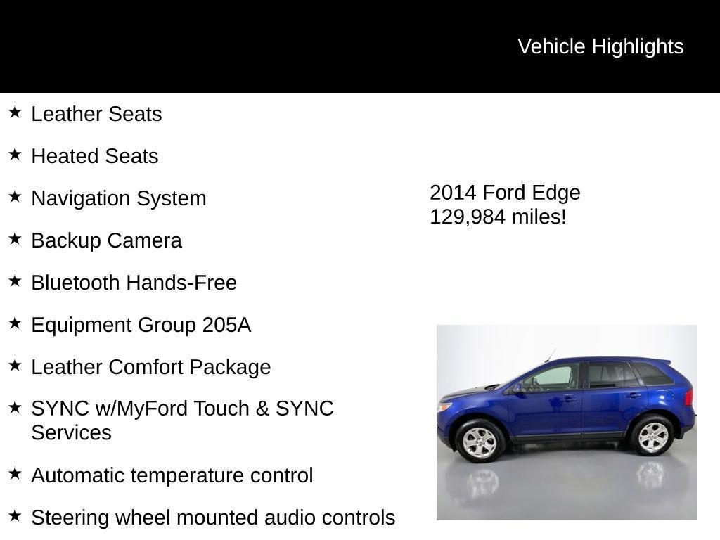 used 2014 Ford Edge car, priced at $8,499