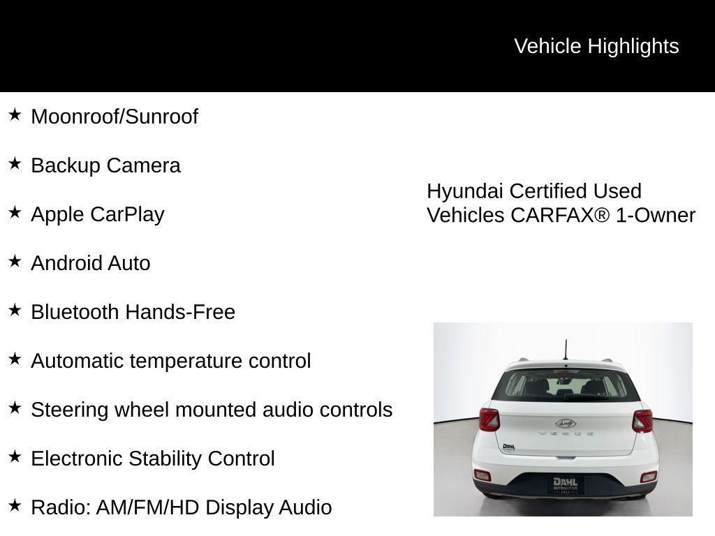used 2023 Hyundai Venue car, priced at $17,311
