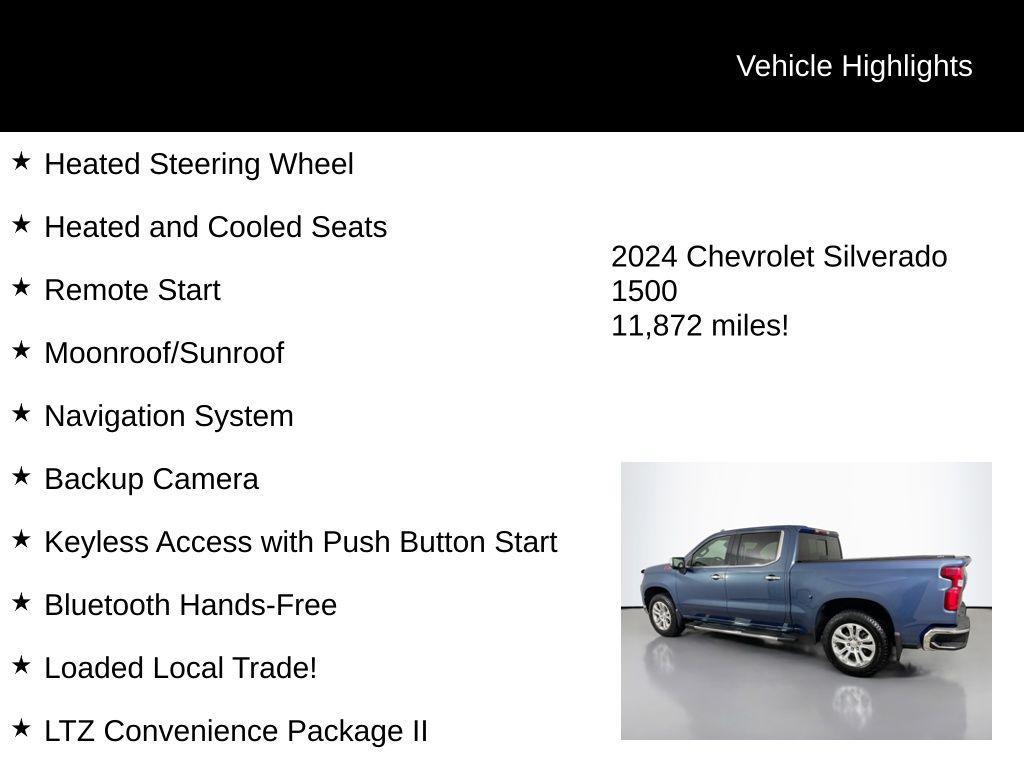 used 2024 Chevrolet Silverado 1500 car, priced at $48,720