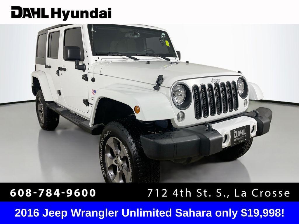 used 2016 Jeep Wrangler Unlimited car, priced at $19,998