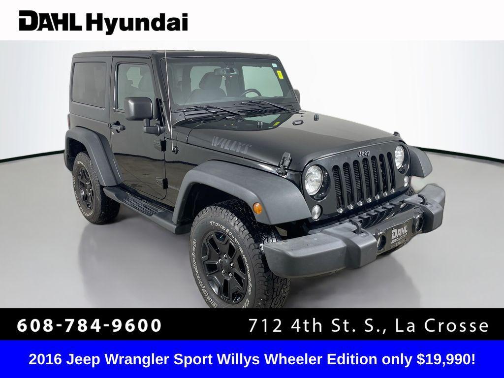 used 2016 Jeep Wrangler car, priced at $19,990