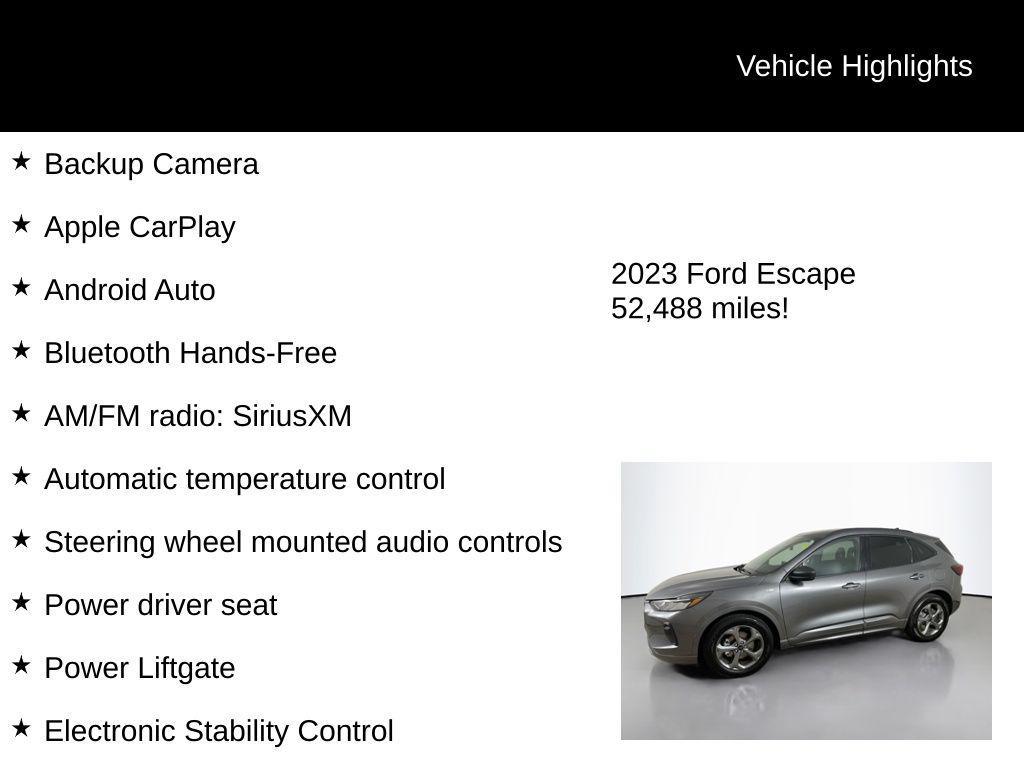 used 2023 Ford Escape car, priced at $18,898