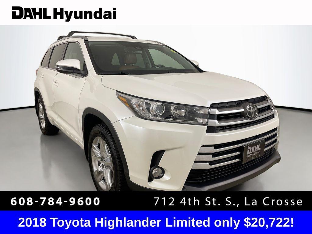 used 2018 Toyota Highlander car, priced at $20,722