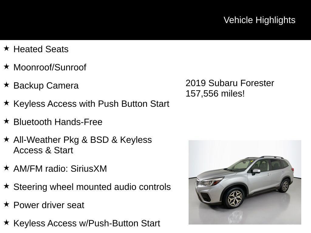used 2019 Subaru Forester car, priced at $14,490