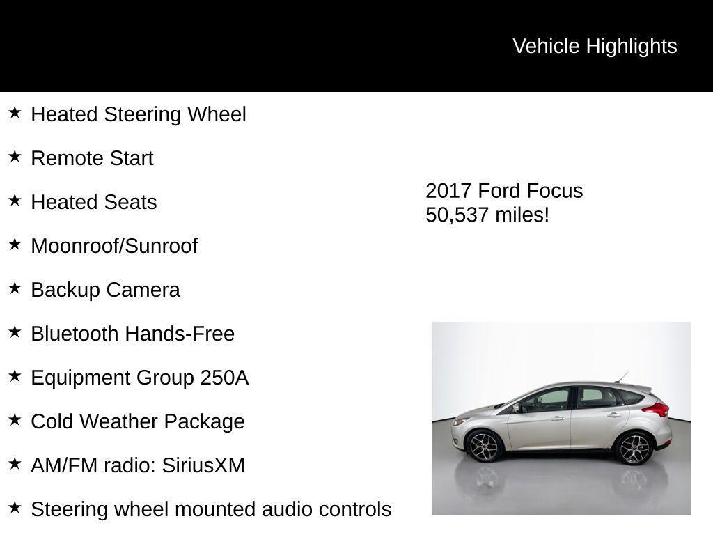 used 2017 Ford Focus car, priced at $10,790