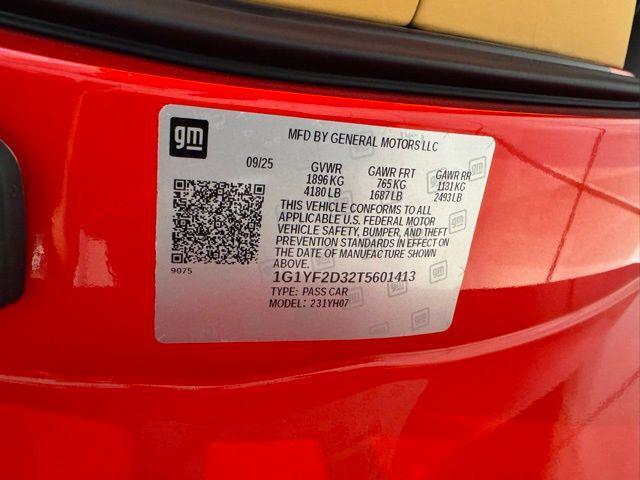 new 2026 Chevrolet Corvette car, priced at $164,645