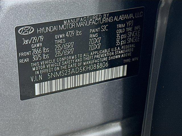 used 2019 Hyundai Santa Fe car, priced at $11,699