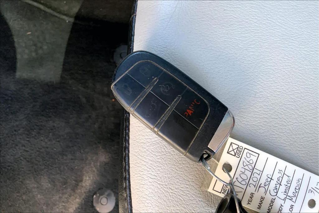 used 2021 Jeep Compass car, priced at $14,566