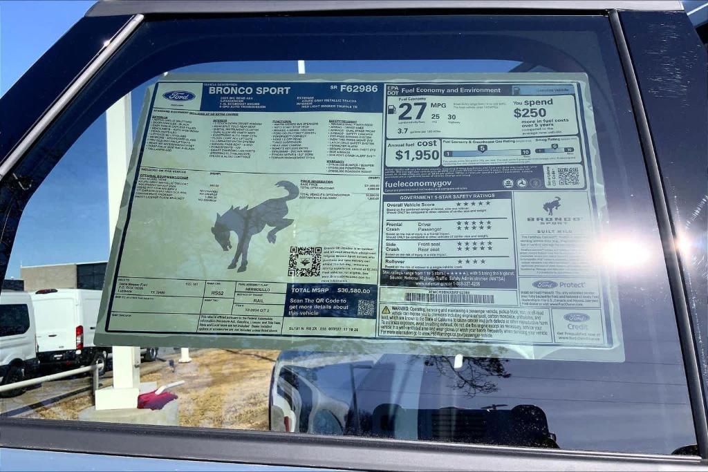 new 2025 Ford Bronco Sport car, priced at $30,764