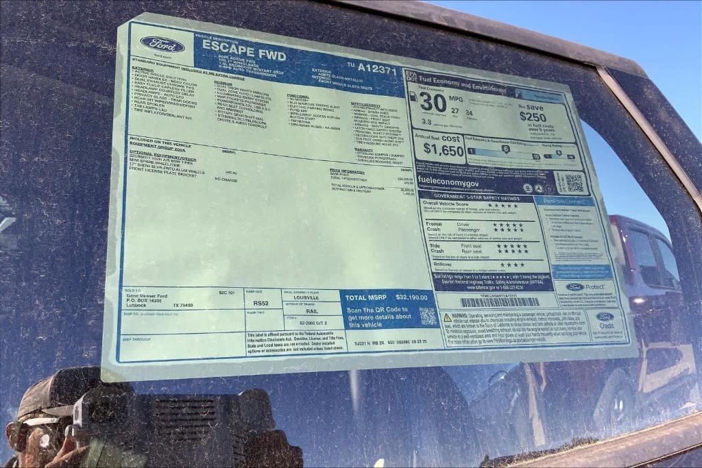 new 2026 Ford Escape car, priced at $26,320