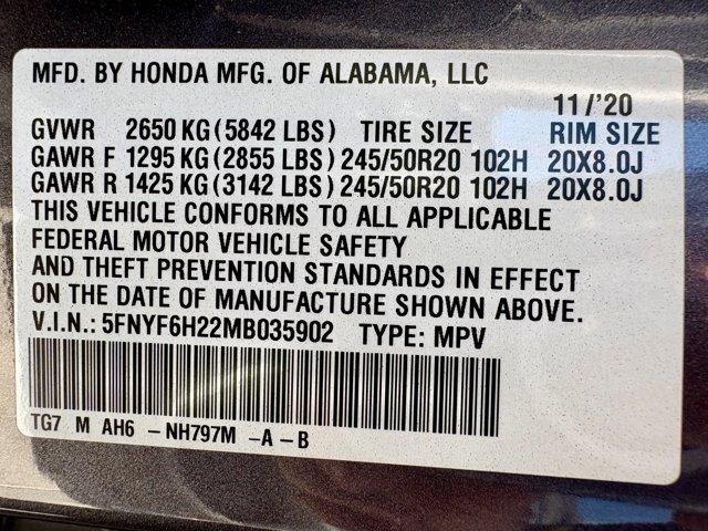 used 2021 Honda Pilot car, priced at $26,977