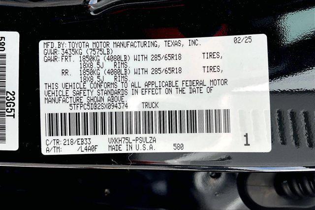 new 2025 Toyota Tundra Hybrid car, priced at $76,163