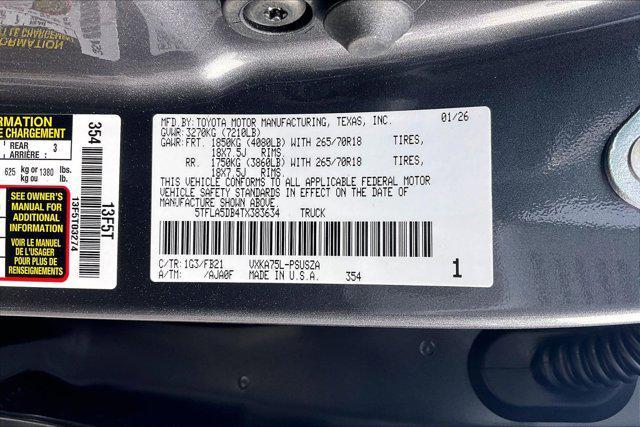 new 2026 Toyota Tundra car, priced at $51,788