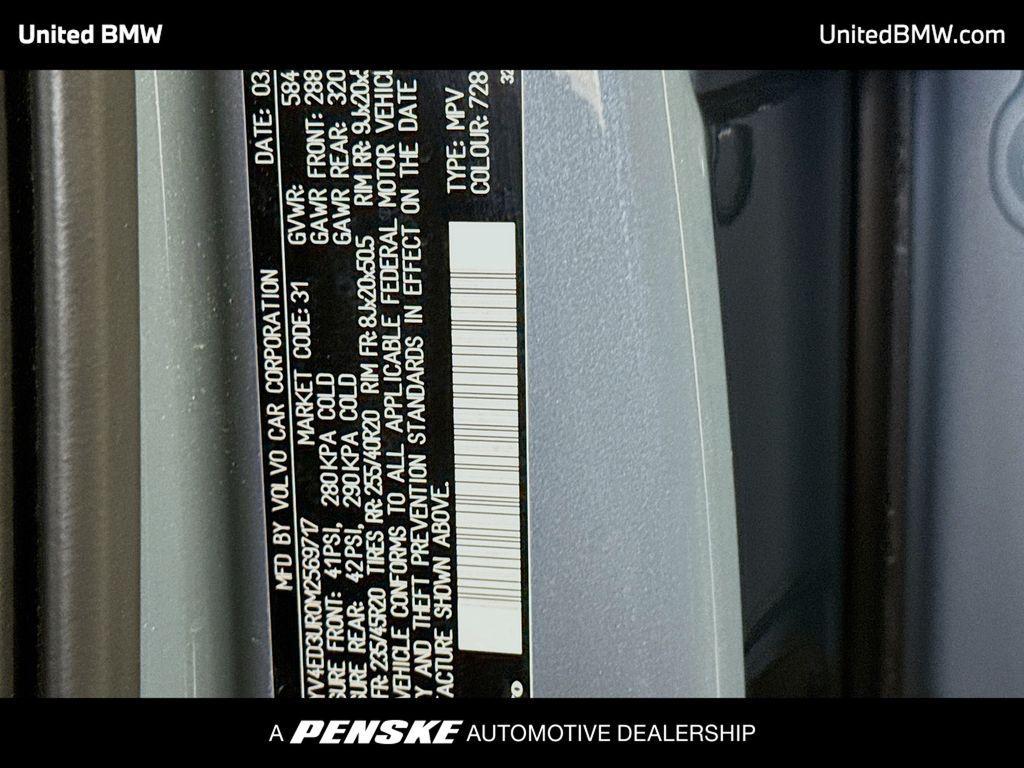 used 2021 Volvo XC40 Recharge Pure Electric car, priced at $22,495