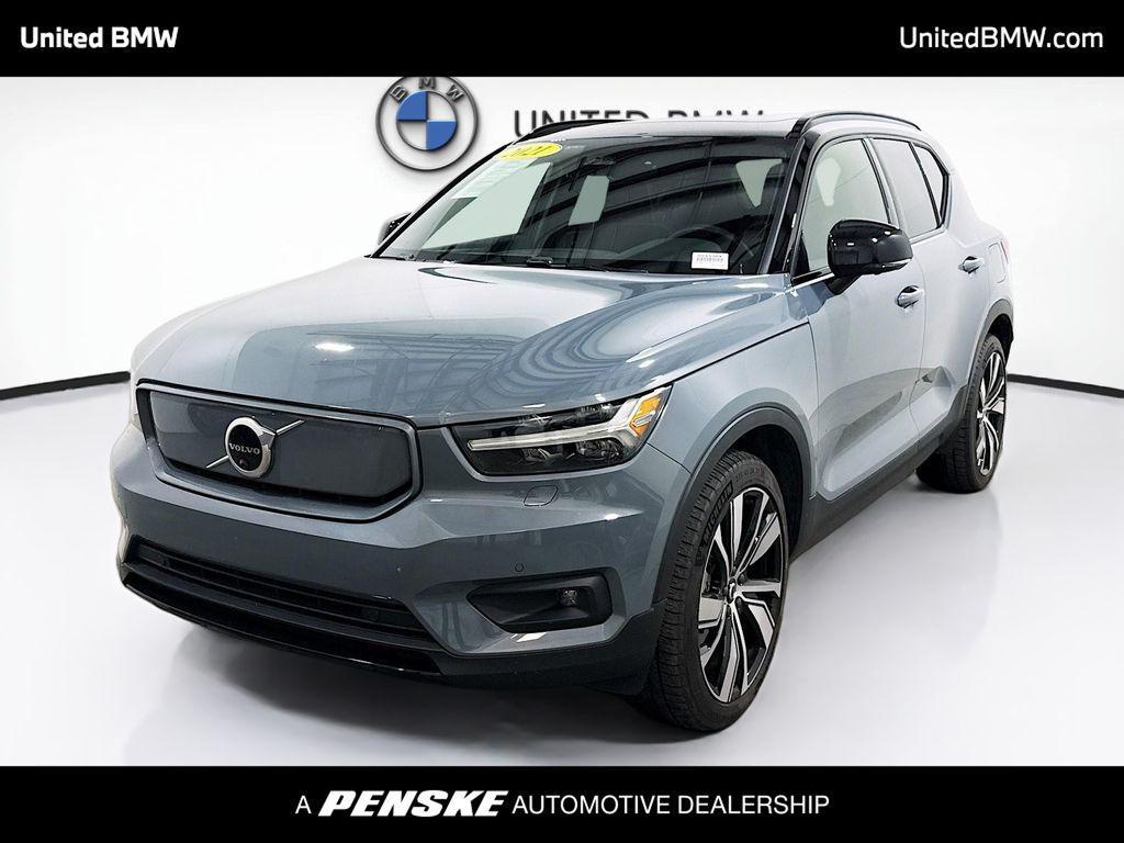 used 2021 Volvo XC40 Recharge Pure Electric car, priced at $22,495