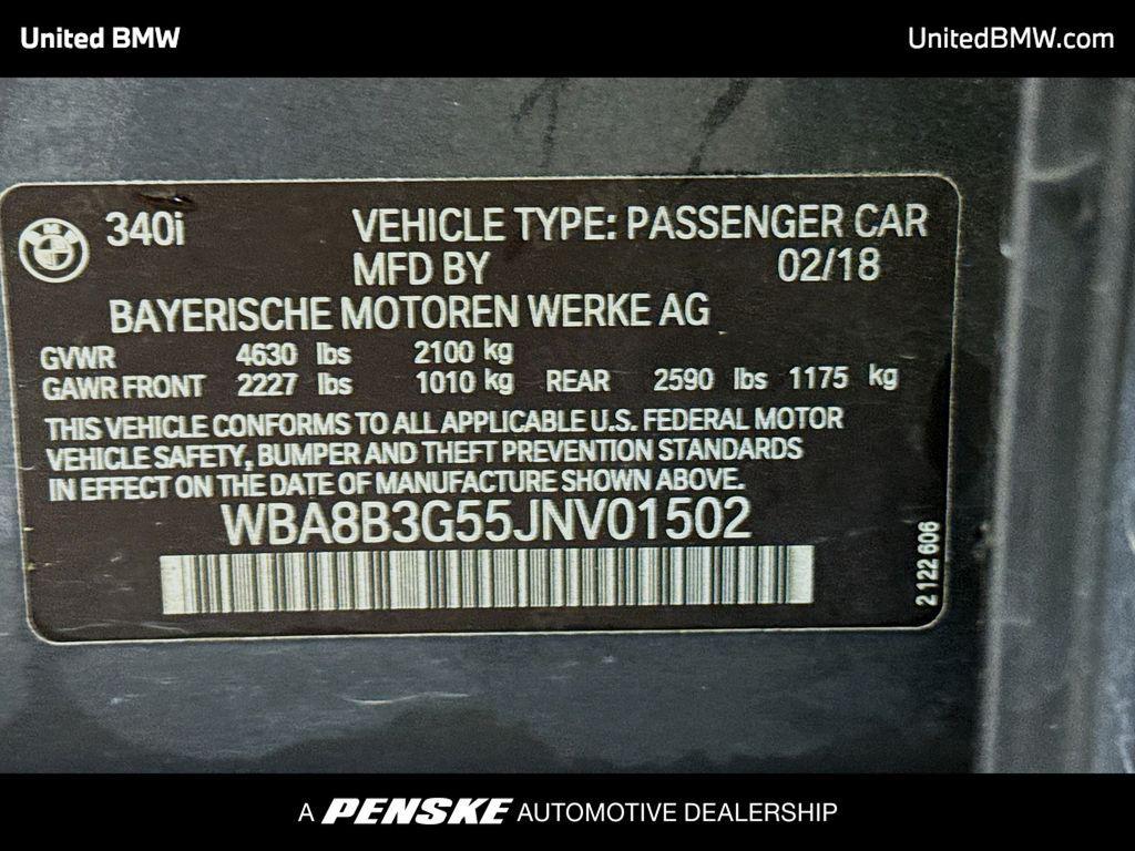 used 2018 BMW 340 car, priced at $20,995