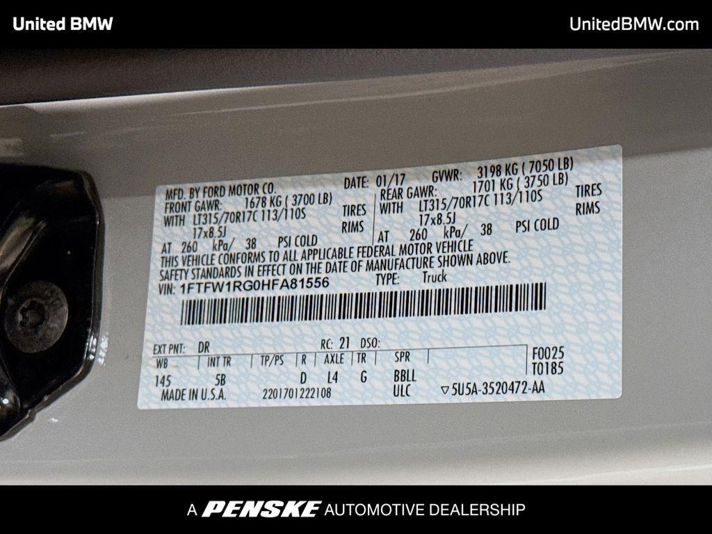 used 2017 Ford F-150 car, priced at $38,995