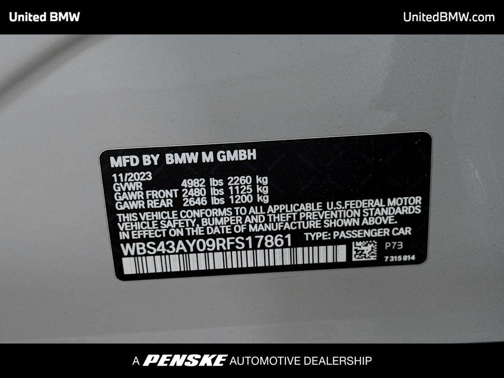 used 2024 BMW M3 car, priced at $91,893