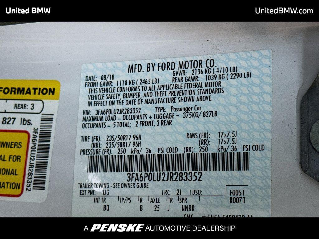 used 2018 Ford Fusion Hybrid car, priced at $10,995