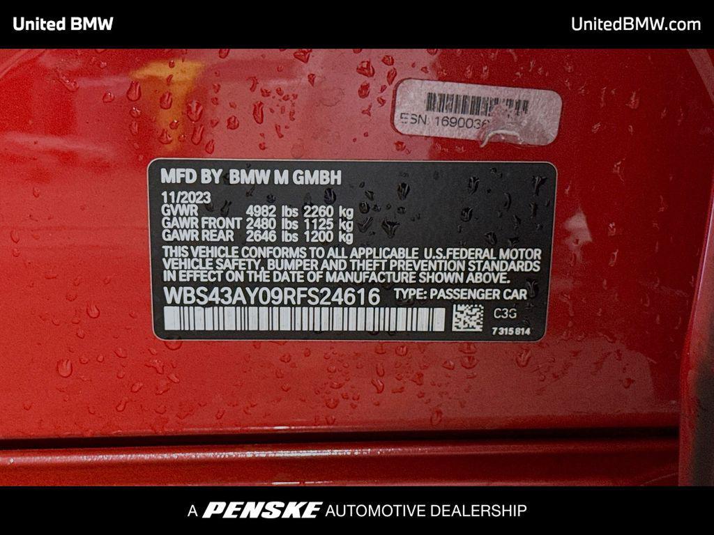 used 2024 BMW M3 car, priced at $88,858