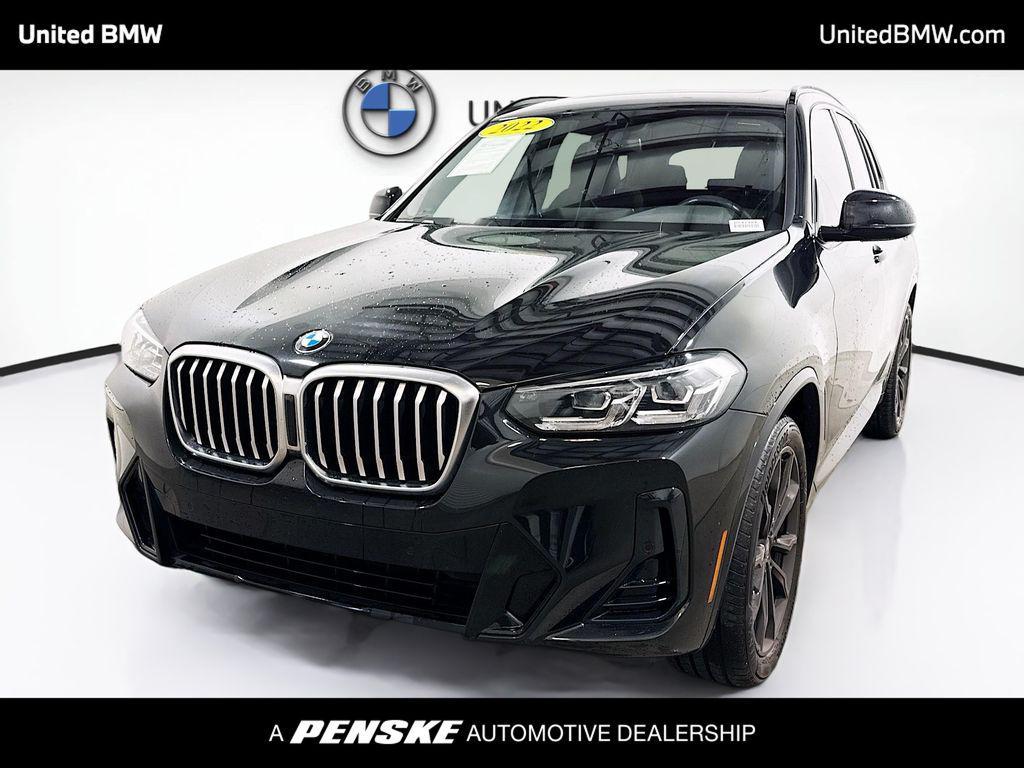 used 2022 BMW X3 car, priced at $34,960