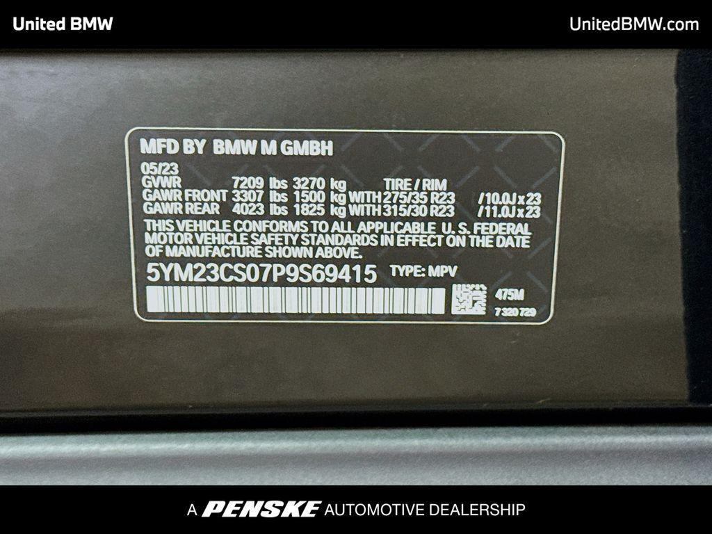 used 2023 BMW XM car, priced at $86,393