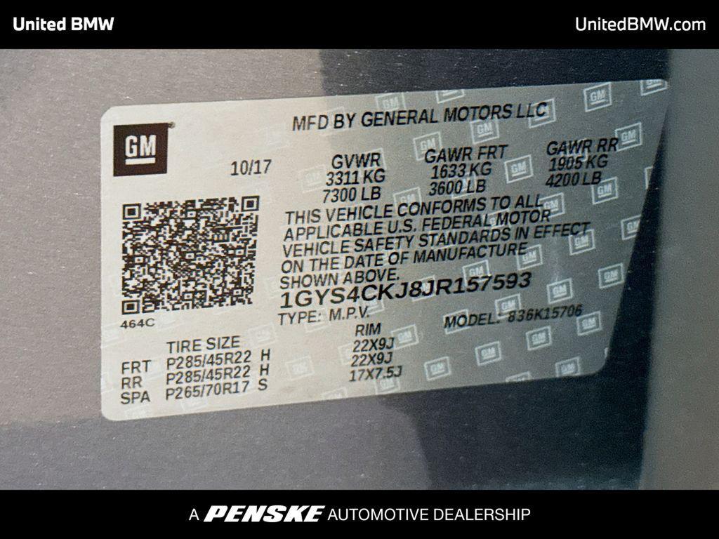 used 2018 Cadillac Escalade car, priced at $30,960