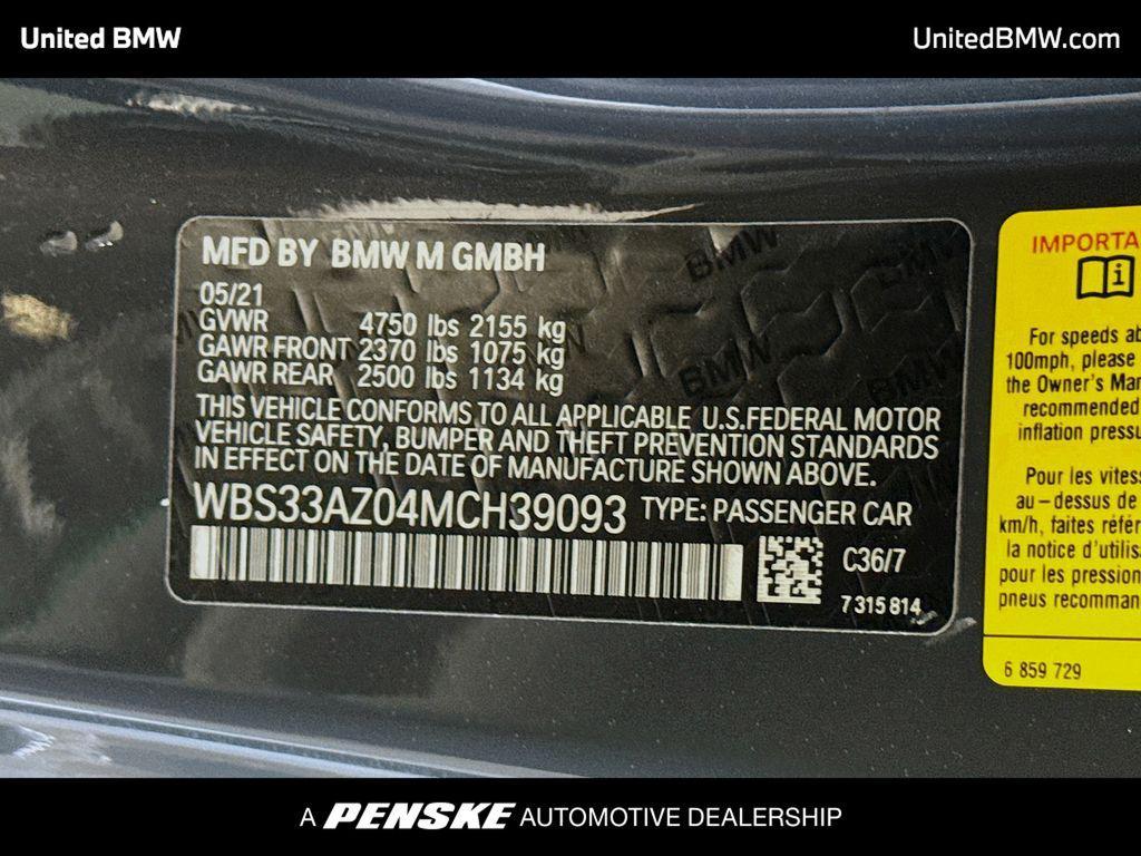 used 2021 BMW M4 car, priced at $65,460