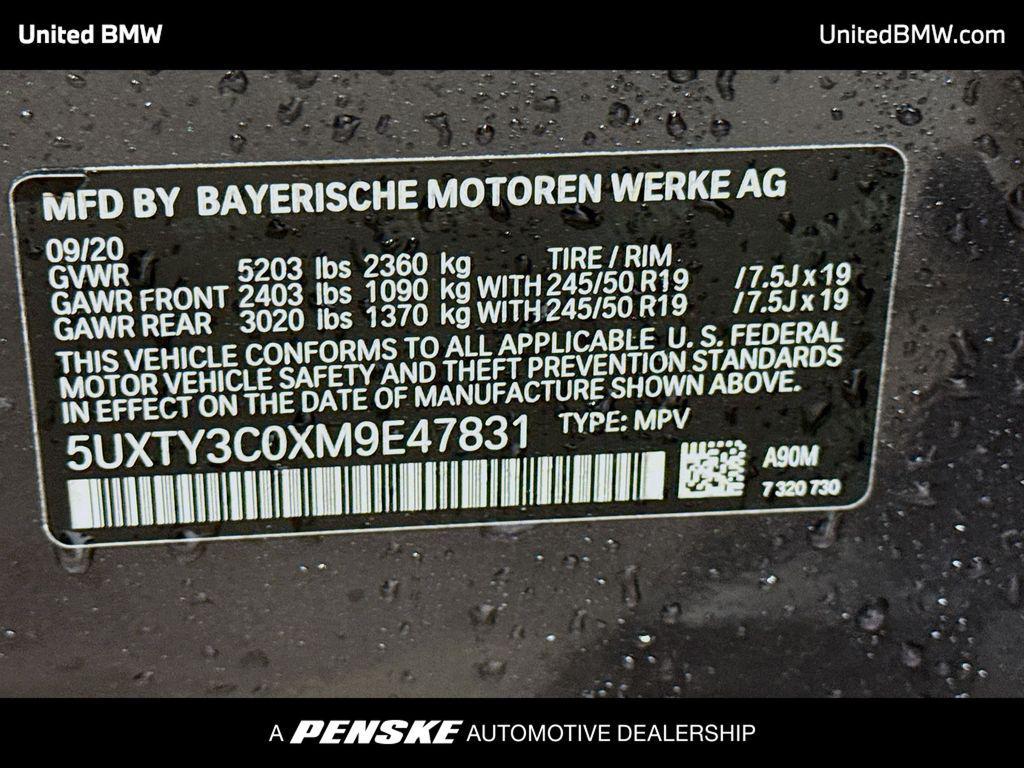 used 2021 BMW X3 car, priced at $25,995
