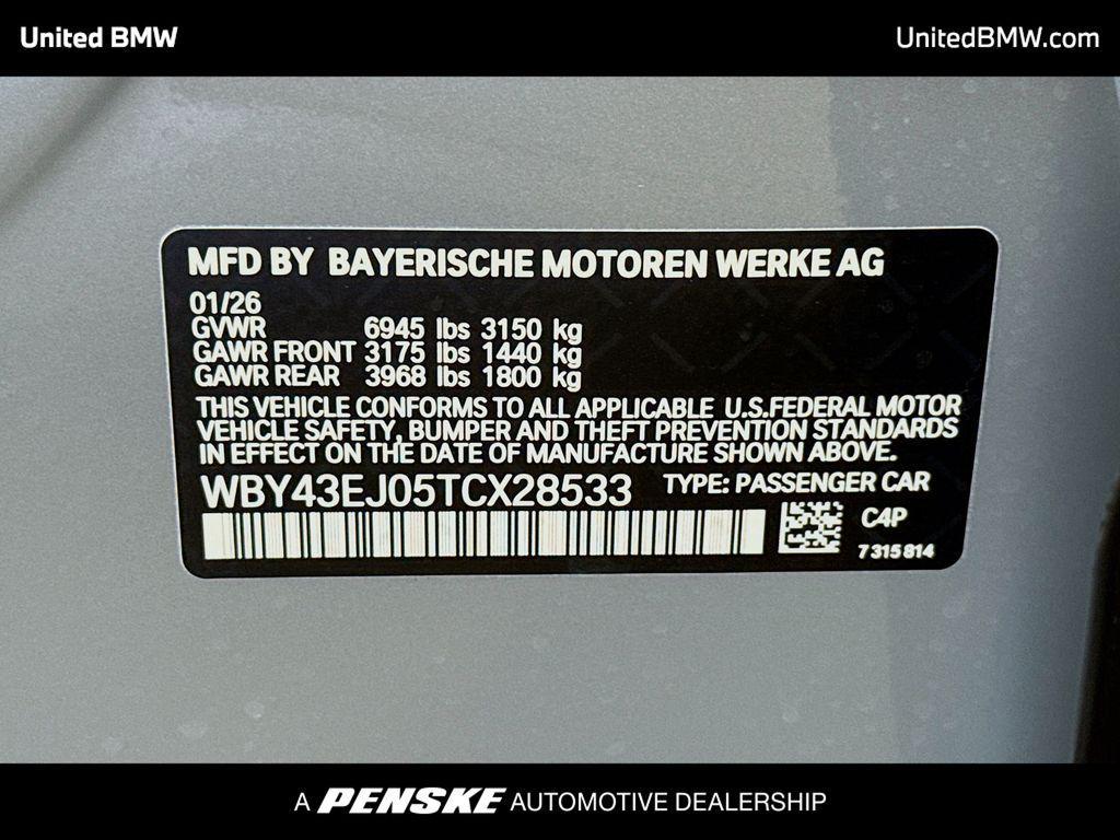 new 2026 BMW i7 car, priced at $117,980