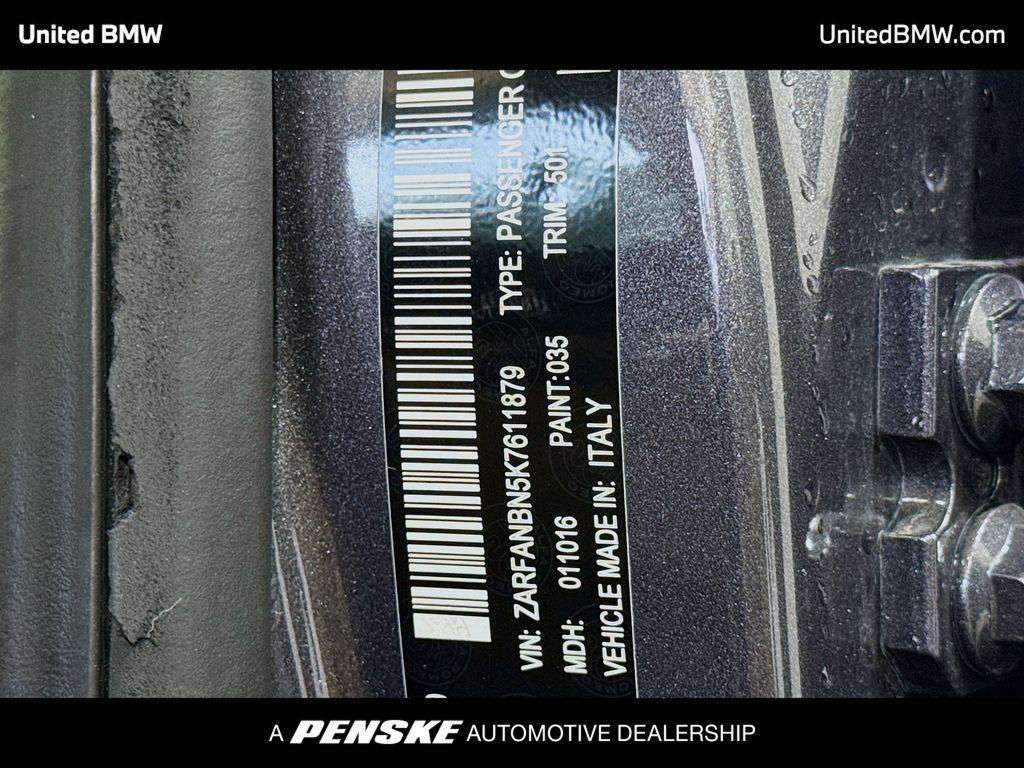 used 2019 Alfa Romeo Giulia car, priced at $17,495