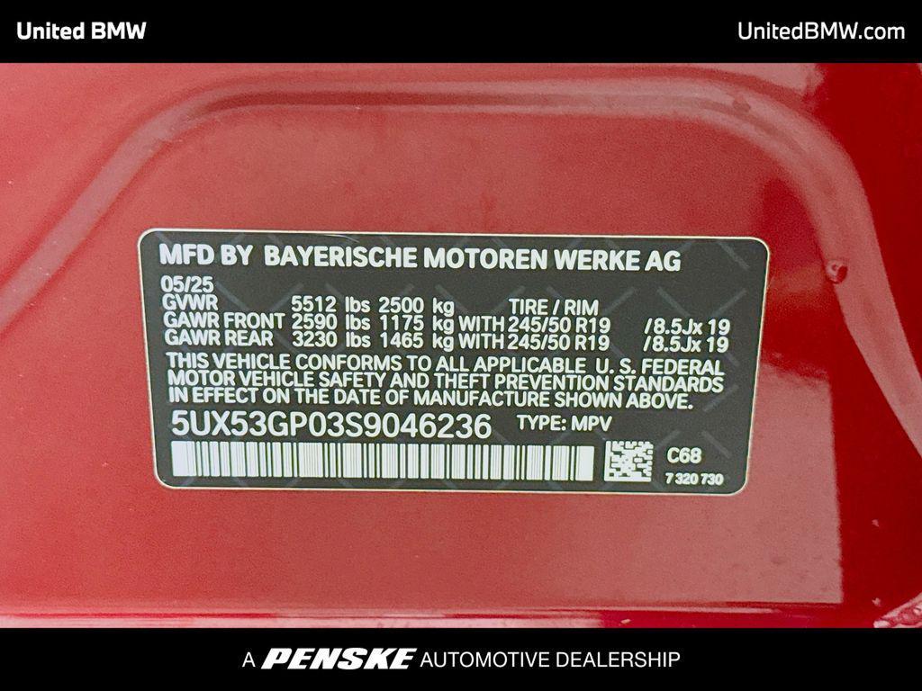 used 2025 BMW X3 car, priced at $48,894