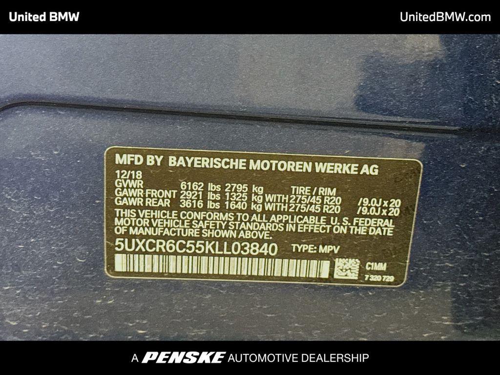 used 2019 BMW X5 car, priced at $22,495