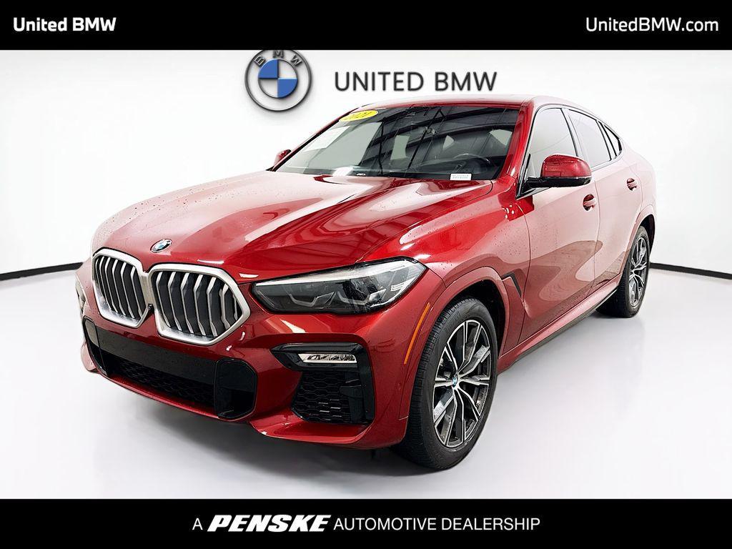 used 2021 BMW X6 car, priced at $38,260