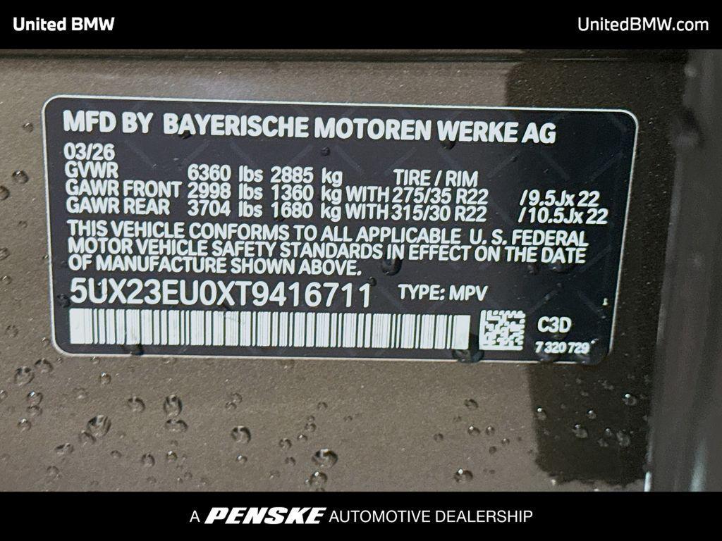 new 2026 BMW X5 car, priced at $85,143