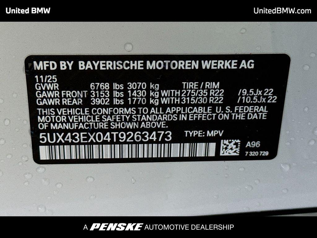 new 2026 BMW X6 car, priced at $107,775