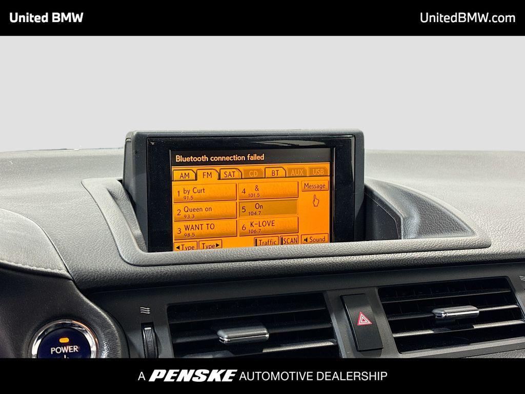 used 2012 Lexus CT 200h car, priced at $8,393