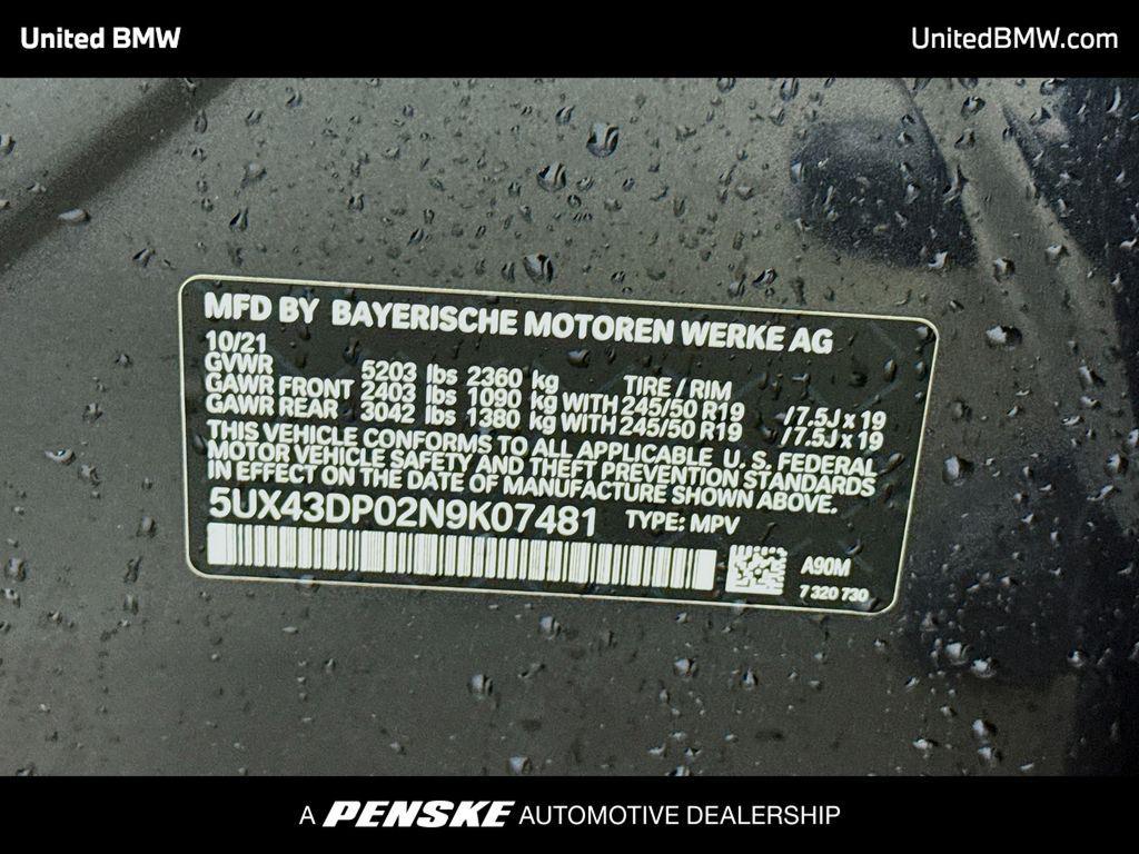 used 2022 BMW X3 car, priced at $24,995