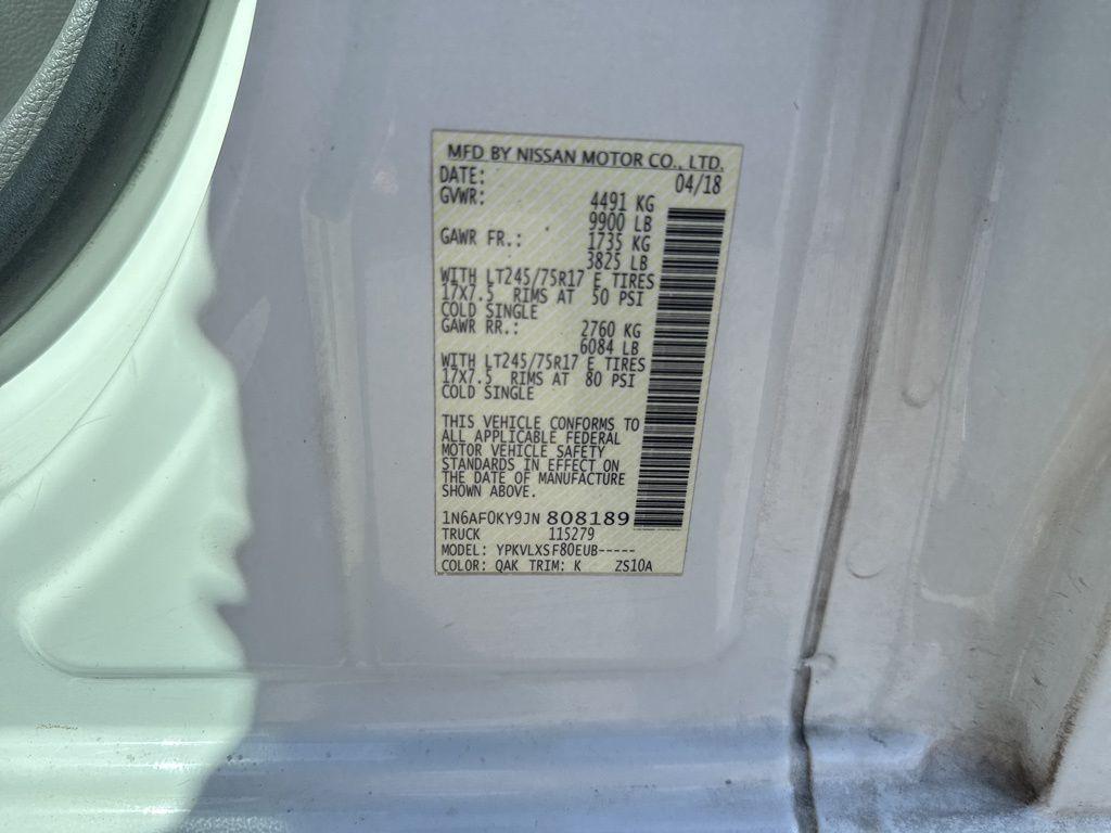 used 2018 Nissan NV Cargo NV3500 HD car, priced at $16,000